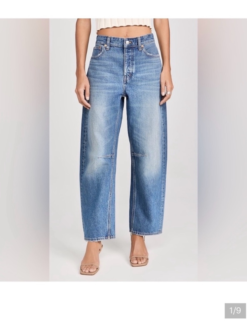Madewell The Darted Barrel-Leg Jean Like New Size 26